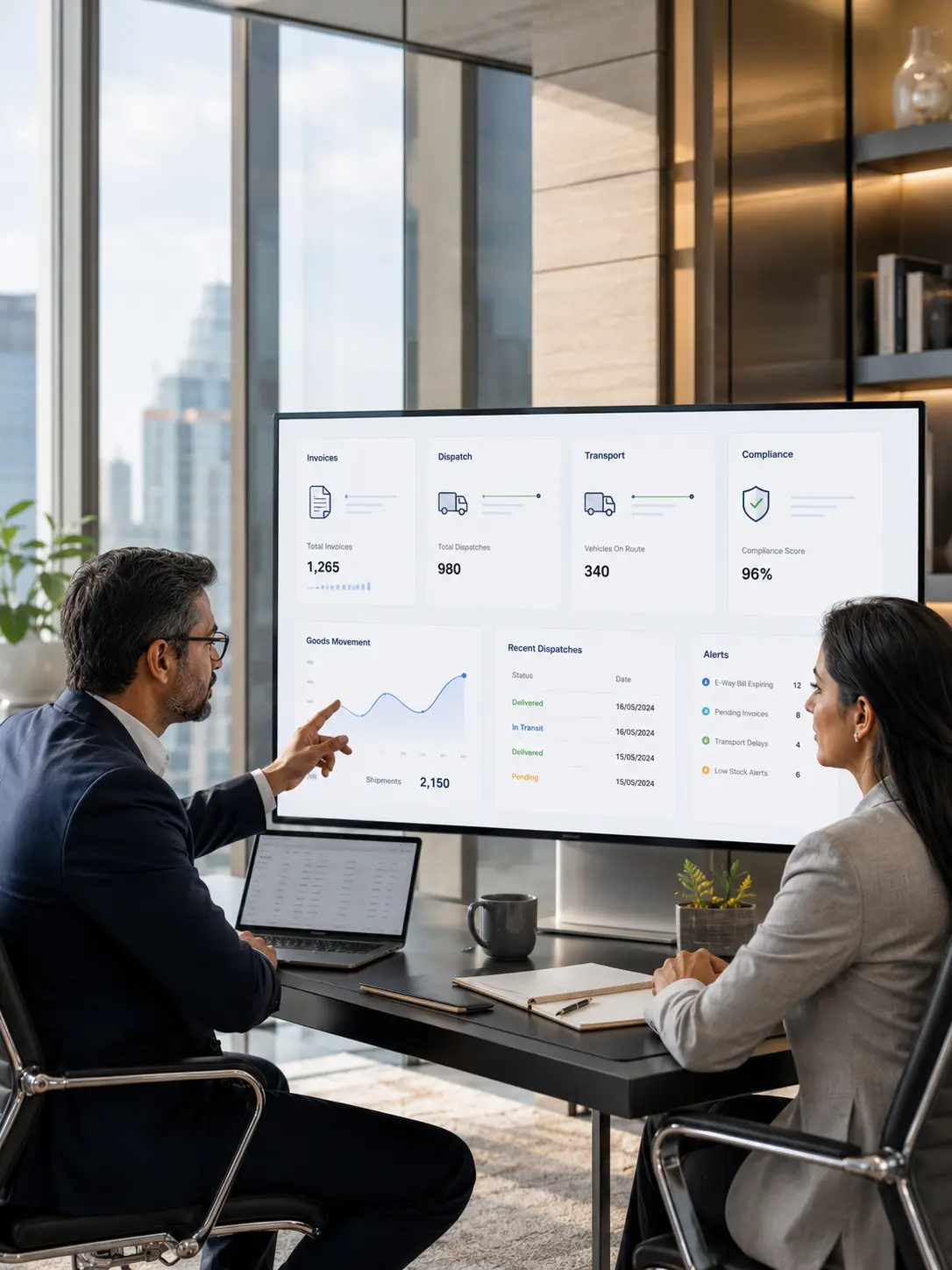 Connected e-invoicing and GST compliance workflow