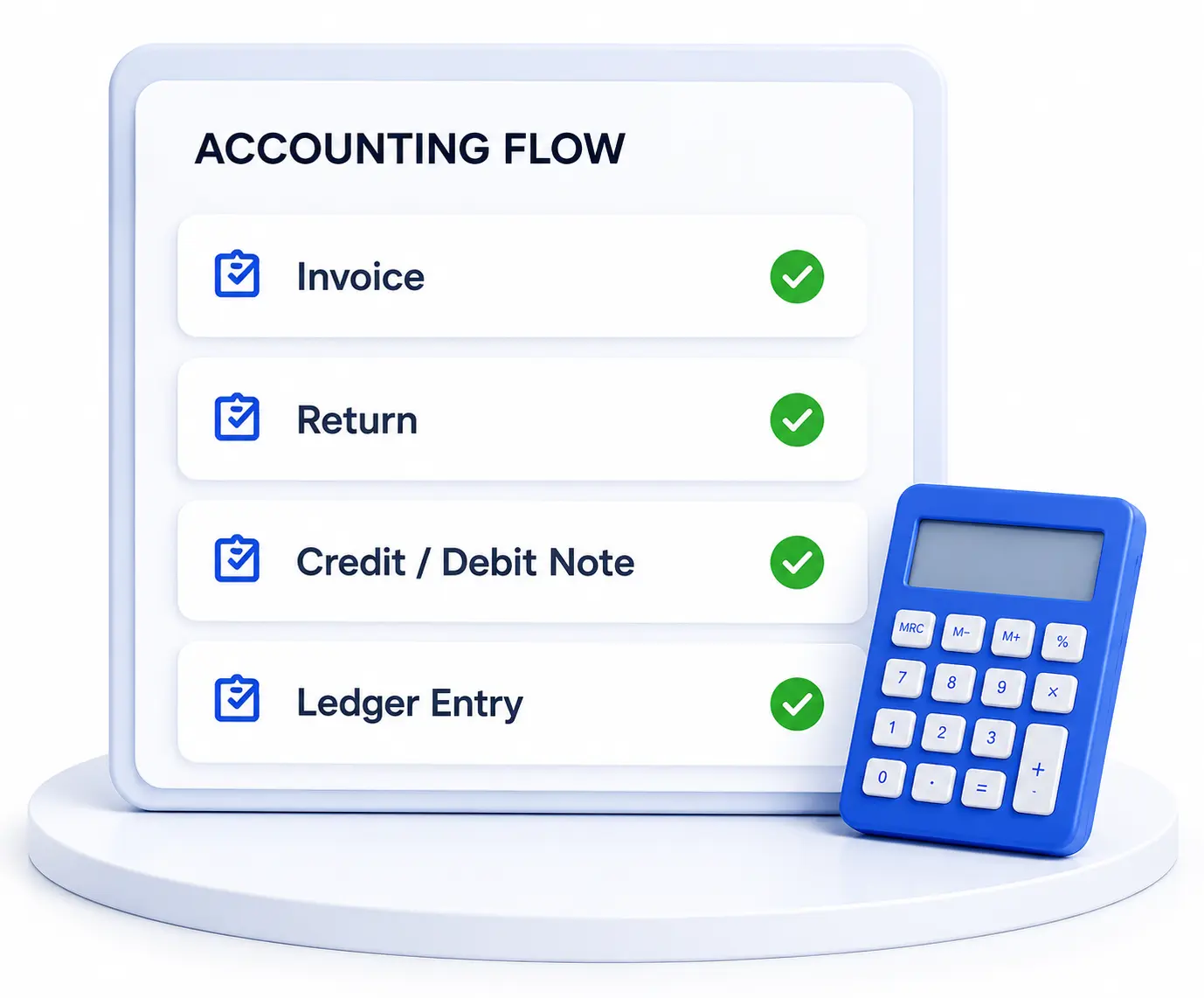 Sales accounting and return management in BusinessBook Plus